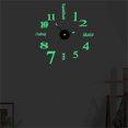 thumbnail image 1 of Dvkptbk Clocks DIY Luminous Stereo Digital Wall Clock Wall Sticker Clock Living Room Decoration Clock Home Decor on Clearance, 1 of 3
