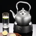 thumbnail image 2 of GUOOL Stainless Steel Teapot Loose Leaf Tea Pot with Tea for All Stovetop 1.2L 1.2L, 2 of 8