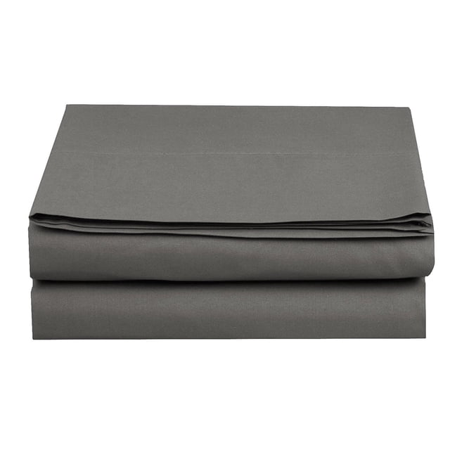 Luxury Soft Set of 2 - Full Fitted Sheet, Microfiber 16" Deep Pocket Fitted Sheets, Grey