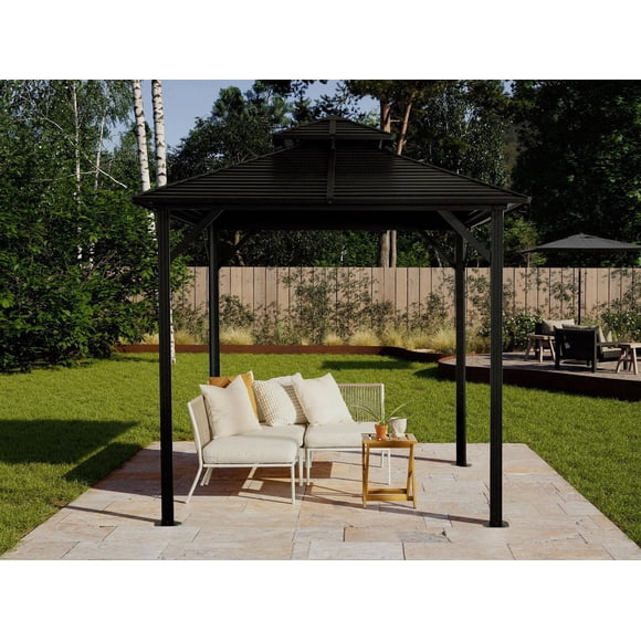 Shefford Gazebo Toit Métal 8x8