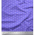 thumbnail image 1 of Soimoi Velvet Fabric Dot & Floral Artistic Decor Fabric Printed Yard 58 Inch Wide, 1 of 5