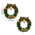 thumbnail image 3 of WLOELOEW Style D 2 Piece Christmas Magnetic Wreath Ornament Refrigerator Magnet For Holiday Home Kitchen Decor Festive D, 3 of 7