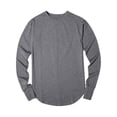 thumbnail image 1 of Shirts for Men Long Sleeve Basic Sweatshirts Loose Fit Solid Color Crewneck Pullover T-Shirt, 1 of 7