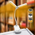 thumbnail image 1 of Vaidha Lampe Livre Compacte à Double Tête avec Recharge, Lumière de Contrôle à Trois Touches, Protection des Yeux, Lampe Livre à Pince, 1 of 3