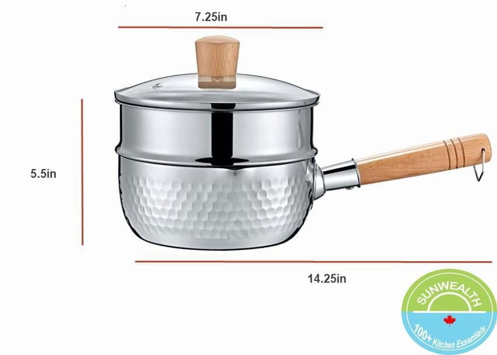 Sunwealth All-in-One 2.2 Quart Yoshikawa Steamer / Sauce Pan Set with Lid