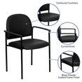 thumbnail image 5 of Flash Furniture Comfort Black Vinyl Stackable Steel Side Reception Chair with Arms, 5 of 5