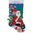 thumbnail image 2 of Scooter Santa Stocking Felt Applique Kit-18" Long, 2 of 2