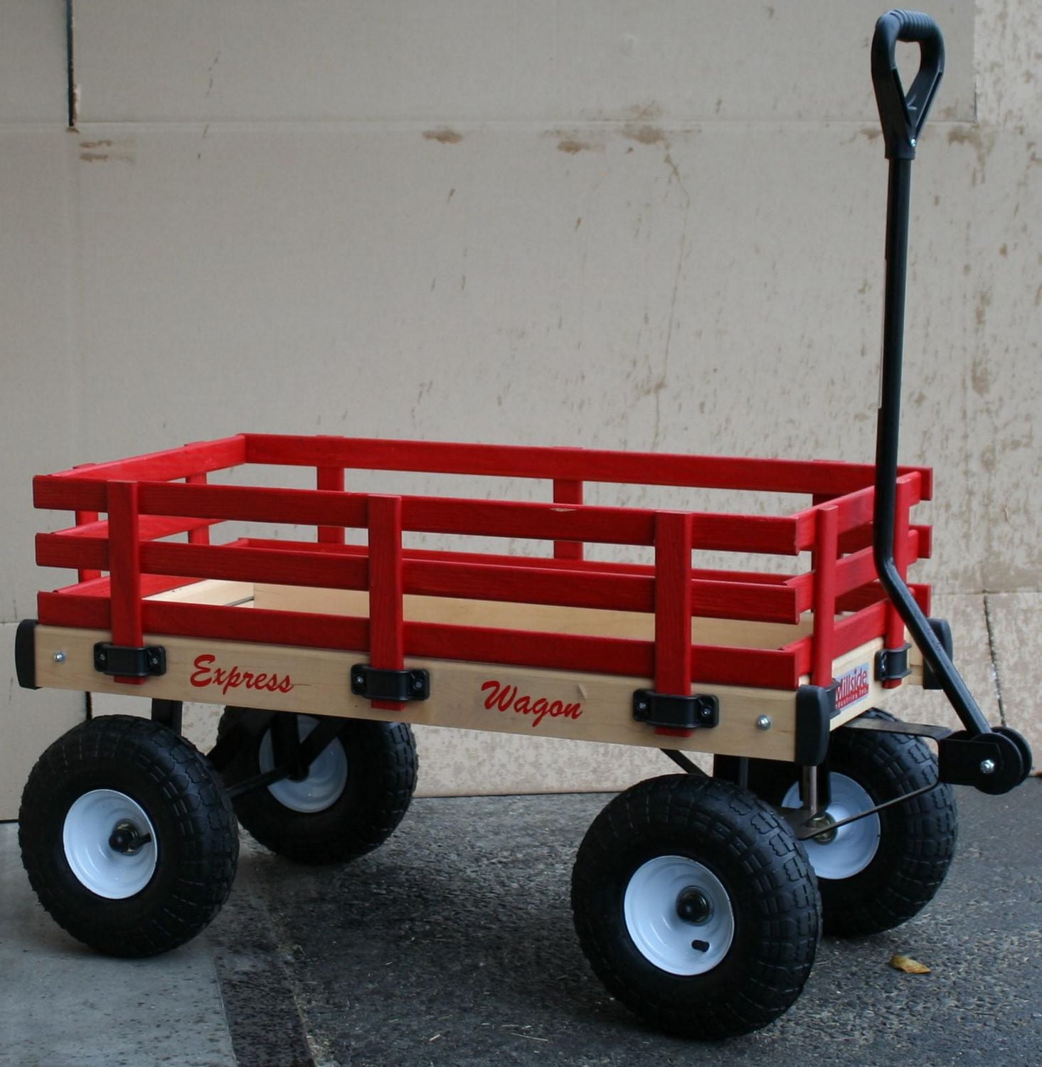 Millside Chariot en bois d'enfant express super solide 20 po x 38 po