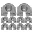 thumbnail image 1 of Shisuyan 10pcs Universal Trimmer Head Eyelet Sleeve Replacement Alloy Eyelet Sleeve For String Trimmer Line Port Lawn Mower Accessories Trimmer Line Guide, Weed Eater Line Hole, 1 of 8
