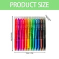 thumbnail image 3 of ZTTD Retractable Erasable Gel Pens Clicker, Refillable & Retractable Gel Ink Pens, Fine Point 0.7mm, Assorted Color Inks for Drawing Writing, 12Pcs, 3 of 9