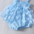 thumbnail image 4 of MIASHUI Girls Sleeveless Solid Color Butterfly Mesh Tutu Ruffles Dress Romper Clothes,Blue,6-9 Months, 4 of 6