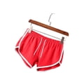 thumbnail image 3 of Yanlir 3PCS Active Shorts for Womens Summer Casual Shorts Quick Dry Running Sports Yoga Shorts Workout Stretchy Workout Shorts with Drawstring(Red#2,3XL), 3 of 8