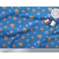 thumbnail image 2 of Soimoi Poly Georgette Fabric Leaves & Floral Print Fabric by the Yard 52 Inch Wide, 2 of 5