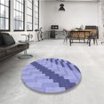 thumbnail image 4 of Ahgly Tapis Rectangulaire Lavable en Machine Intérieur Transitionnel Bleu Ardoise, 2 Pieds x 5 Pieds, 4 of 7