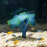 EGNMCR Light In The Dark Silicone Sea Anemone For Aquarium Luminous Decor For Fish Tank Light Sea Ornament For Fresh Water Saltwater For Bettas Shrimp Tank Silicone fishs tank ornament