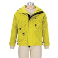 thumbnail image 4 of Pisexur Veste Coupe-Vent Homme Décontractée Unie à Multiples Poches à Capuche à Fermeture Éclair Garde au Chaud à Manches Longues Veste de Randonnée Homme Imperméable Grande Taille Vestes pour Hommes, 4 of 8