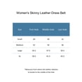 thumbnail image 3 of CTM®  Skinny Leather Dress Belt (Women's), 3 of 3