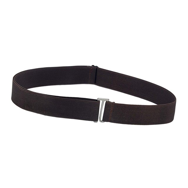 Ceinture Extensible pour Femmes Ceintures pour Dames avec Boucle Plate pour Pantalons Pantalons Robes Café