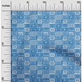 thumbnail image 1 of oneOone Viscose Chiffon Medium Blue Fabric Geometric African Sewing Craft Projects Fabric Prints By Yard 42 Inch Wide, 1 of 1