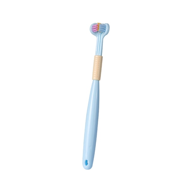 RYRDWP Children's Three-sided Toothbrush Boys And Girls Clean Soft Bristle Toothbrush Children's Toothbrush