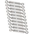 thumbnail image 2 of Wire Tensioner Eye And Eye Turnbuckle Wire Tensioner Strainer Rope Cable Tensioner 10pcs Eye And Eye Turnbuckle Wire Tensioner Strainer Stainless Steel Rope Tensioner M6, 2 of 8