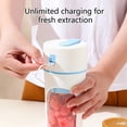thumbnail image 4 of Portable Juicer USB Charging Mini Juicing Cup Rechargeable Fruit Juicer, Small Electric Juicer for Home Travel, Easy Clean 6‑Blade Press Juicer, Orange Lemon Citrus Juicer for Fresh Juice on The Go, 4 of 9