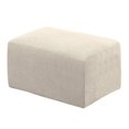 thumbnail image 1 of Stretch Ottoman Cover Ottoman Slipcovers Rectangle Foot Stool Covers Ottoman Foot Rest Cover Jacquard Fabric with Elastic Bottom, 1 of 6