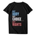 thumbnail image 4 of Pompotops T-Shirt à Manches Courtes à Imprimé Lettre pour Femmes, 4 of 7