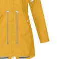 thumbnail image 3 of DPTALR Women Casual Solid Jacket Outdoor Plus Size Hooded Windproof Loose Coat, 3 of 4