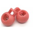 thumbnail image 1 of Becaristey 2pcs Cord Stoppers Lock End Toggles Spherical Buckles Tightening Locks Sport Clasp Sliding Luggage Lanyard Button Watermelon Red 1Set, 1 of 1