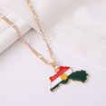thumbnail image 3 of Baohd Pendentif Carte Drapeau Coloré - Se Démarquer de la Foule Charmant Collier Collier de Mode Cadeau Or 1Set, 3 of 6
