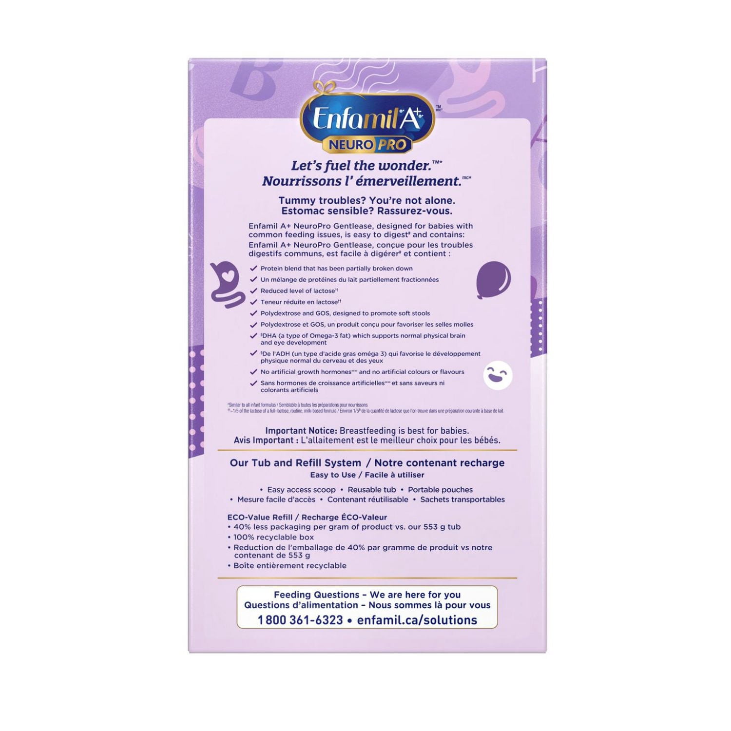 NeuroPro™ Gentlease, Baby Formula, Infant Formula, 0-12 months, Powder Refill 862g