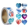 thumbnail image 2 of yuksok 500Pcs Heart Shaped Stickers Cute Valentines Day Stickers for Gift Packaging A, 2 of 9