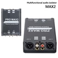 thumbnail image 2 of 3X 2-Way Audio Isolator Audio Current Noise Eliminator XLR 6.5 Lotus Isolator Mixer Live Broadcast, 2 of 7