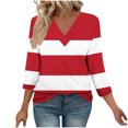 thumbnail image 1 of Fewfanhot Hauts pour Femmes Mode d'Automne Col en V Tenue de Bureau Décontractée Tunique Chandail Tenues, 1 of 9