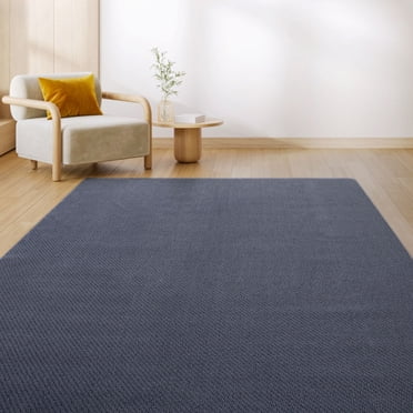 Mainstays Basic Tufted Blue, Machine Washable Area Rug 6x8, Ideal for Any Room in the House