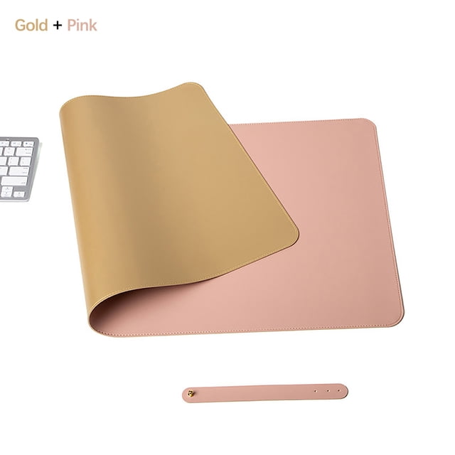 Daisyyozoid Pure Color Leather Mouse Pad Large Waterproof Desk Pad Home Office Laptop Leather Mouse Pad Writing Pad Double-sided