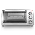 thumbnail image 1 of BLACK+DECKER™ Natural Convection 4-Slice Toaster Oven, Stainless Steel, Bake, Broil, Toast, Keep Warm Cooking Functions, 1 of 10