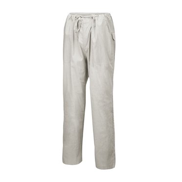 LEEy-world Work Pants for Men Men's Cotton Linen Beach Pants Loose Casual Drawstring Wasit Slacks with Pocket Grey,M