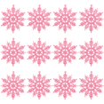 thumbnail image 2 of 12Pcs Convenient Snowflake Ornament Widely Use Plastic Portable Christmas Realistic Snowflake for Festival Red One Size, 2 of 11