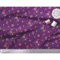thumbnail image 2 of Soimoi Tissu en Coton Duck Feuilles et Imprimé Floral de Roses 1 Yard 42 Pouces de Large, 2 of 3