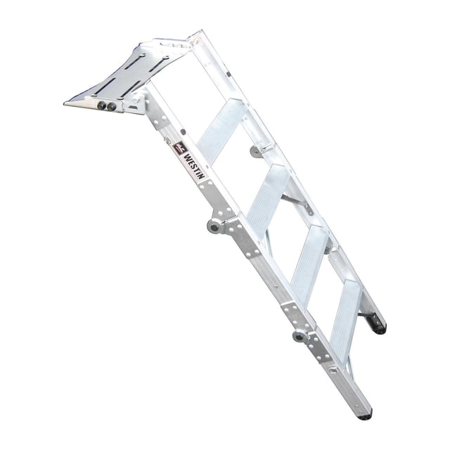 Westin 10 3000 Truck Pal Tailgate Ladder,Silver