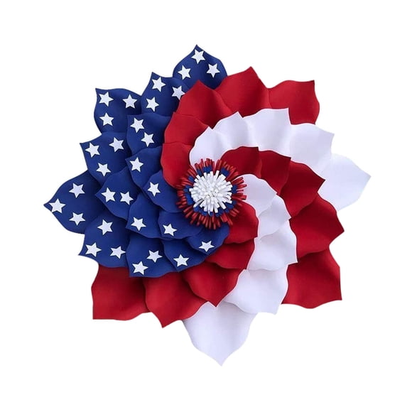 TIELUTT DoorAmerican Wreath Day Wreath 4Th Julys Wreaths Wreath Door Wreaths for Front Door outside All Season Cordless Christmas Wreaths Fireplace Wreaths Lighted Wreath Christmas Cancer Wreath