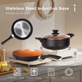 thumbnail image 4 of Bamboohart YOUKADA | 6pcs Pots And Pans Set  Kitchen Aluminum Nonstick Ceramic Cookware Set with Lids  Frying Pan & Saucepan& Stockpot  Induction  Oven  Gas  Stovetops Compatible for Fami, 4 of 7