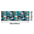 thumbnail image 3 of Corridor Stone Patterned Carpet 3D Pebble Pattern Entrance Carpet Washable Carpet Bathroom Stone Patterned Floor Mat Bedroom Long Bedside Mat Kitchen Floor Mat Throw Blanket Set Possum Blanket Lap, 3 of 5