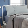 thumbnail image 2 of PiccoCasa Microfiber Pillowcases 2 Pcs with Embroidery Zipper Light Gray Travel, 2 of 7