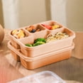 thumbnail image 4 of UsTZtai under $5 4-Compartment Snack Box, Plastic Food Storage Container with Lid, Kids Lunch Box for School Picnic, 4 of 6