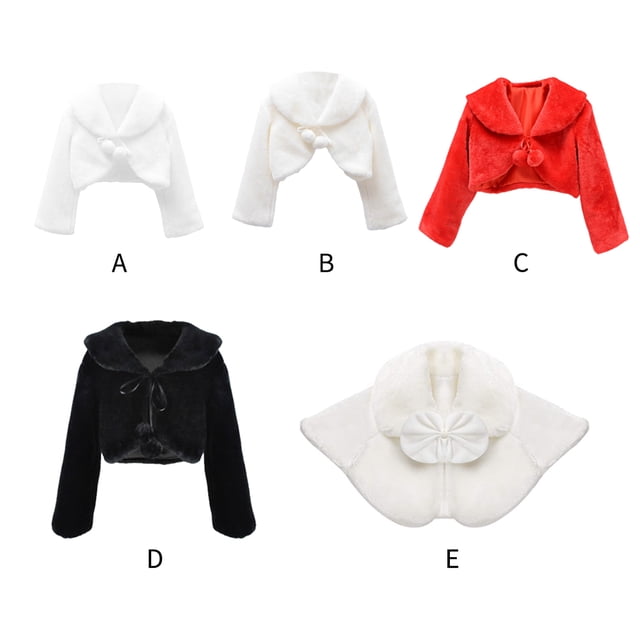 Cape Châle pour Filles Robe de Fête de Noël Belle Performance Bas de Maillot Lavable à la Main Élégante Garde au Chaud Vêtements Fournitures pour Filles Rouge TP