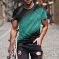 thumbnail image 1 of Aqestyerly T-Shirt Décontracté pour Homme à Manches Courtes, Col Rond, Haut Imprimé, Mode Été, Chemise pour Usage Quotidien HWRETIE, 1 of 4