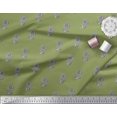 thumbnail image 2 of Soimoi Silk Fabric Floral Block Print Fabric by The Yard 42 Inch Wide, 2 of 3